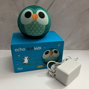 EUC Amazon Owl Echo Dot Kids Edition 5th Gen. 2022 release Smart Speaker